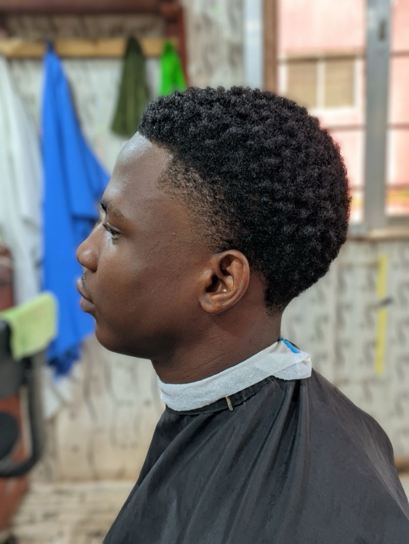 Taper Fade with Hair Rolling