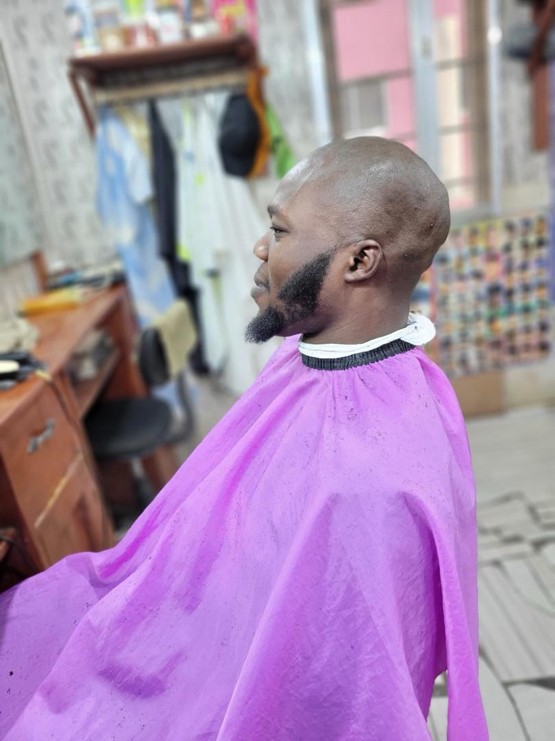 Skin with beard shape-up