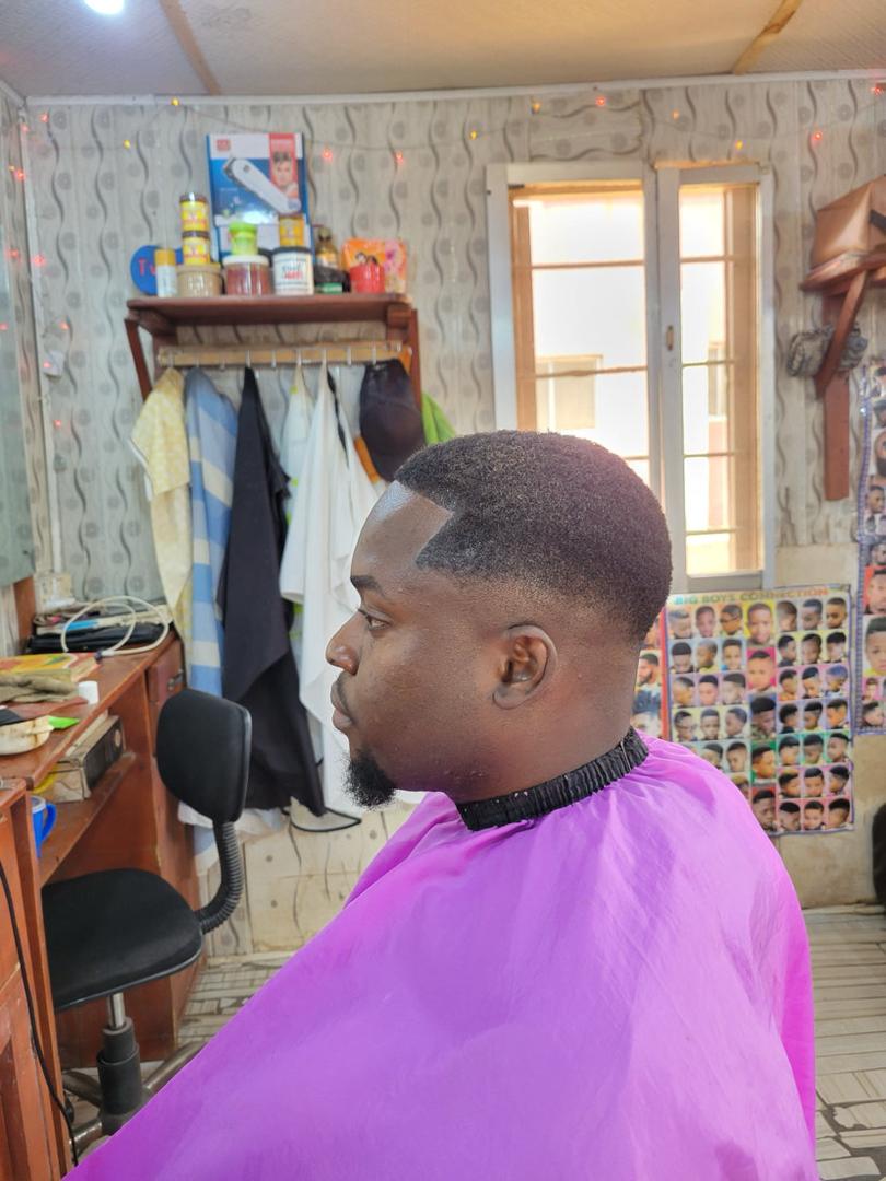 Afro Fade with Goatee