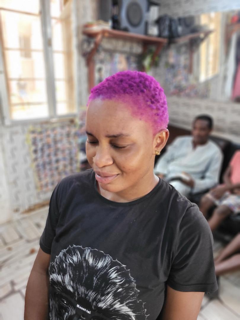 Low Cut with Purple Tint